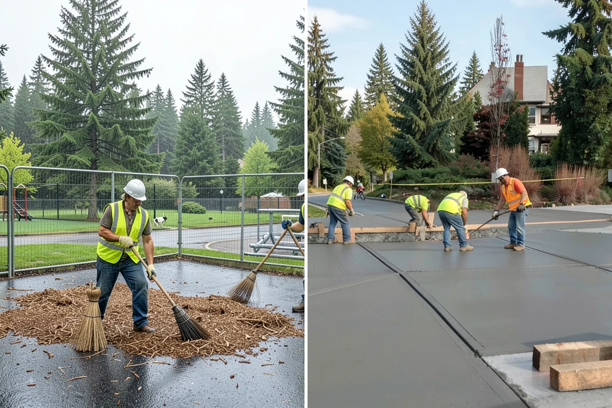 Thermoplastic Marking in Arlington, Snohomish County, WA - Clean and prepare the pavement and prime where required