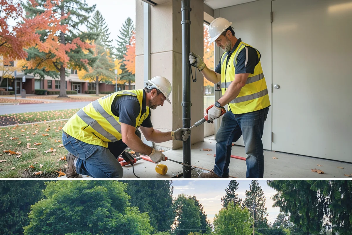 Thermoplastic Marking in Bonney Lake, Pierce County, WA - Thermoplastic bonds best in warm, dry conditions, so application is concentrated in the late spring through early fall window.