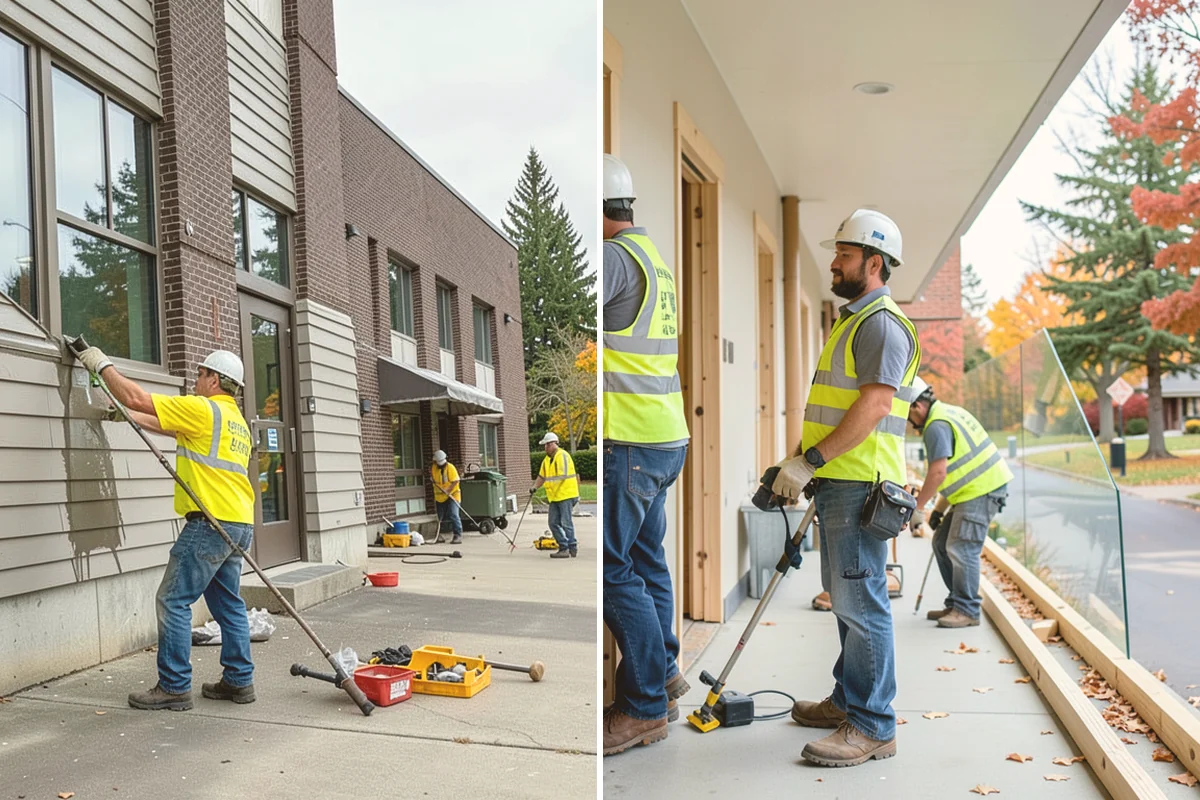 Thermoplastic Marking in Bothell, King County, WA - Clean and prepare the pavement and prime where required