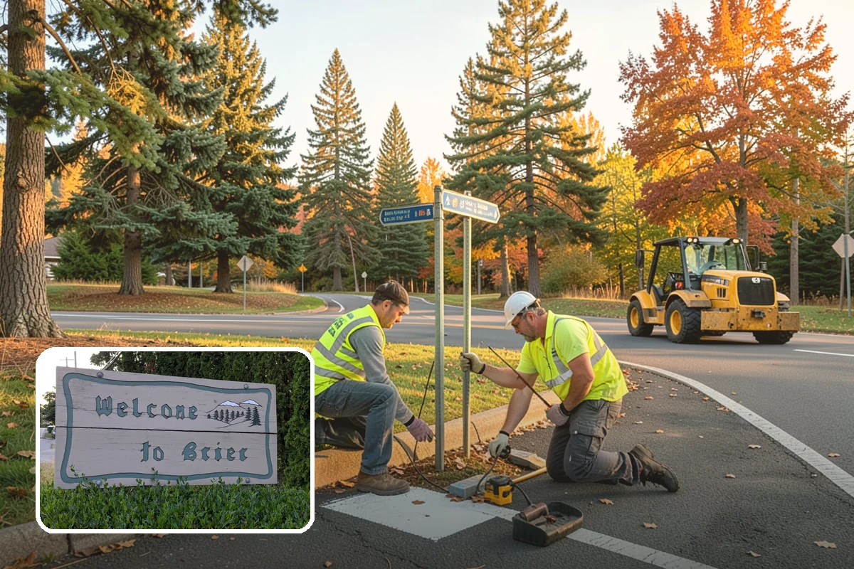 Thermoplastic Marking in Brier, Snohomish County, WA - Lasts significantly longer than painted markings under traffic