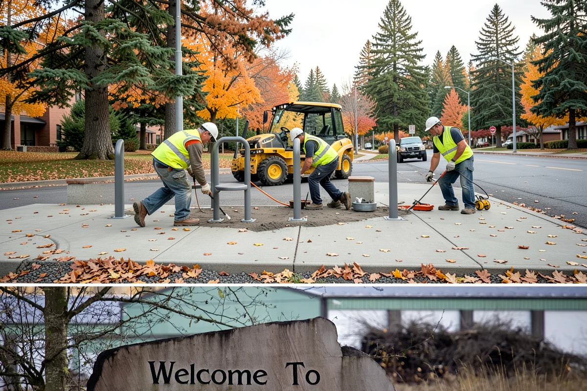 Thermoplastic Marking in Buckley, Pierce County, WA - Thermoplastic bonds best in warm, dry conditions, so application is concentrated in the late spring through early fall window.