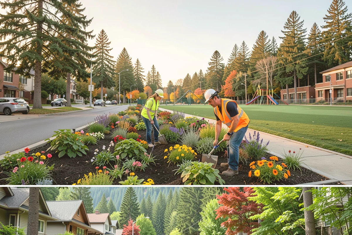 Thermoplastic Marking in Darrington, Snohomish County, WA - Thermoplastic bonds best in warm, dry conditions, so application is concentrated in the late spring through early fall window.