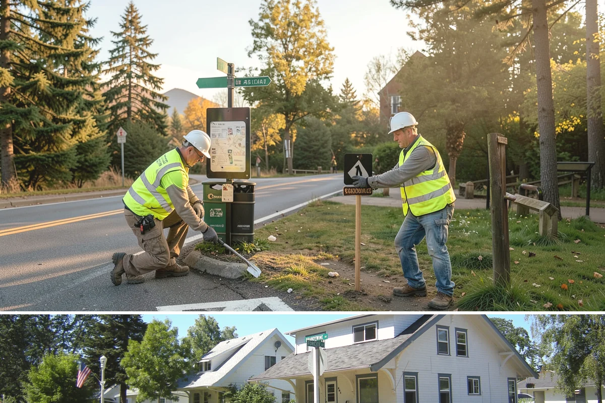 Thermoplastic Marking in DuPont, Pierce County, WA - Thermoplastic bonds best in warm, dry conditions, so application is concentrated in the late spring through early fall window.