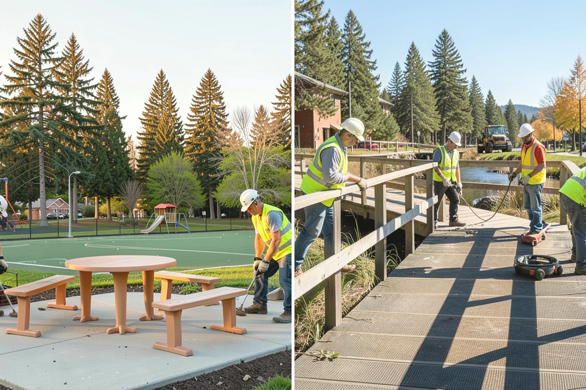Thermoplastic Marking in Edgewood, Pierce County, WA - Clean and prepare the pavement and prime where required