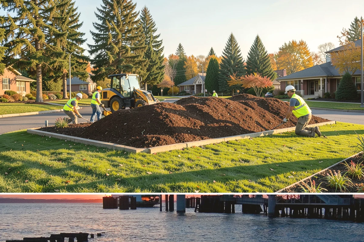 Thermoplastic Marking in Edmonds, Snohomish County, WA - Thermoplastic bonds best in warm, dry conditions, so application is concentrated in the late spring through early fall window.