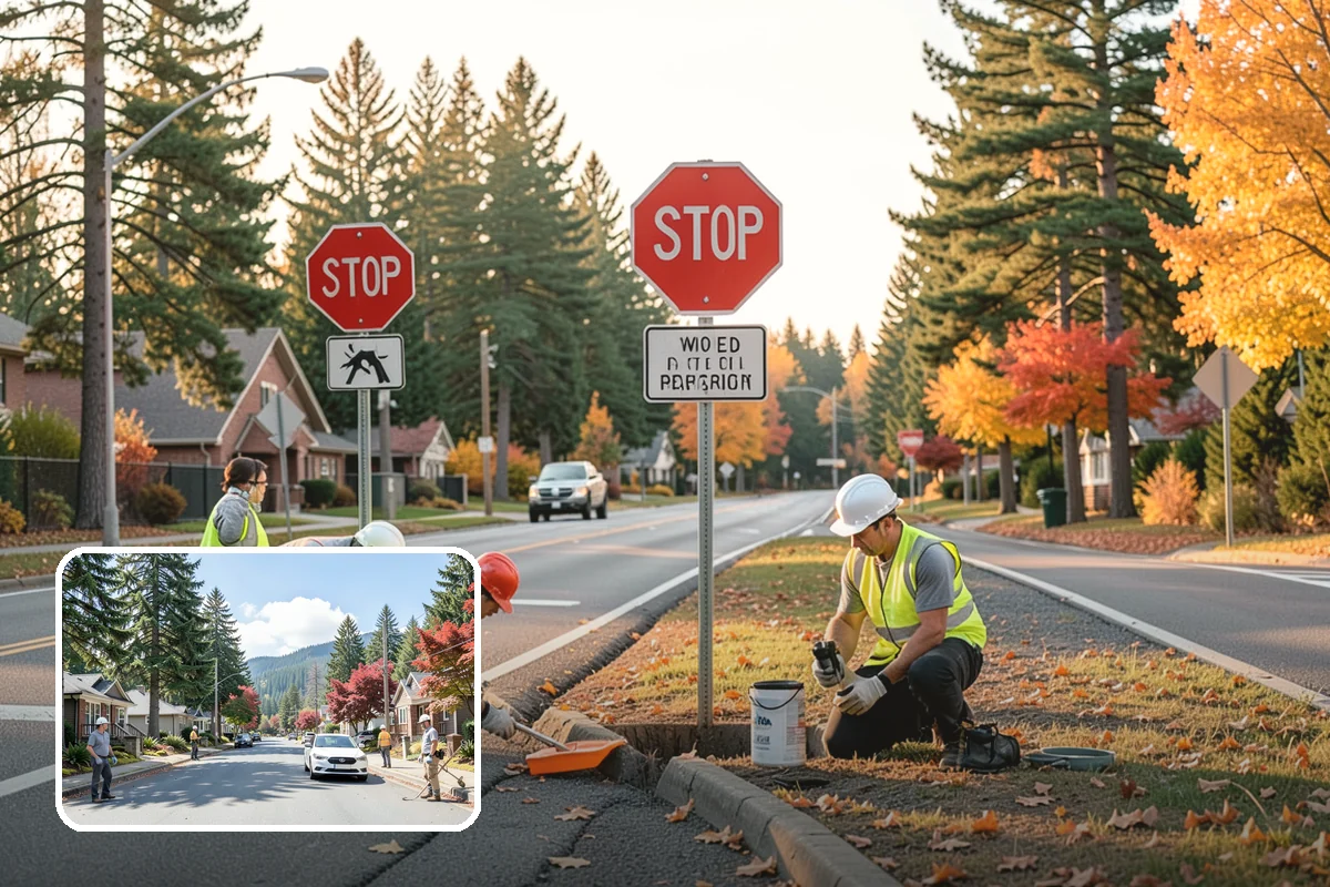 Thermoplastic Marking in Hunts Point, King County, WA - Lasts significantly longer than painted markings under traffic