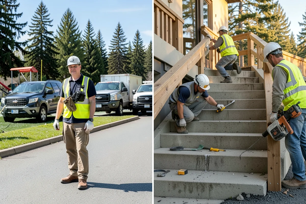 Thermoplastic Marking in Kenmore, King County, WA - Clean and prepare the pavement and prime where required