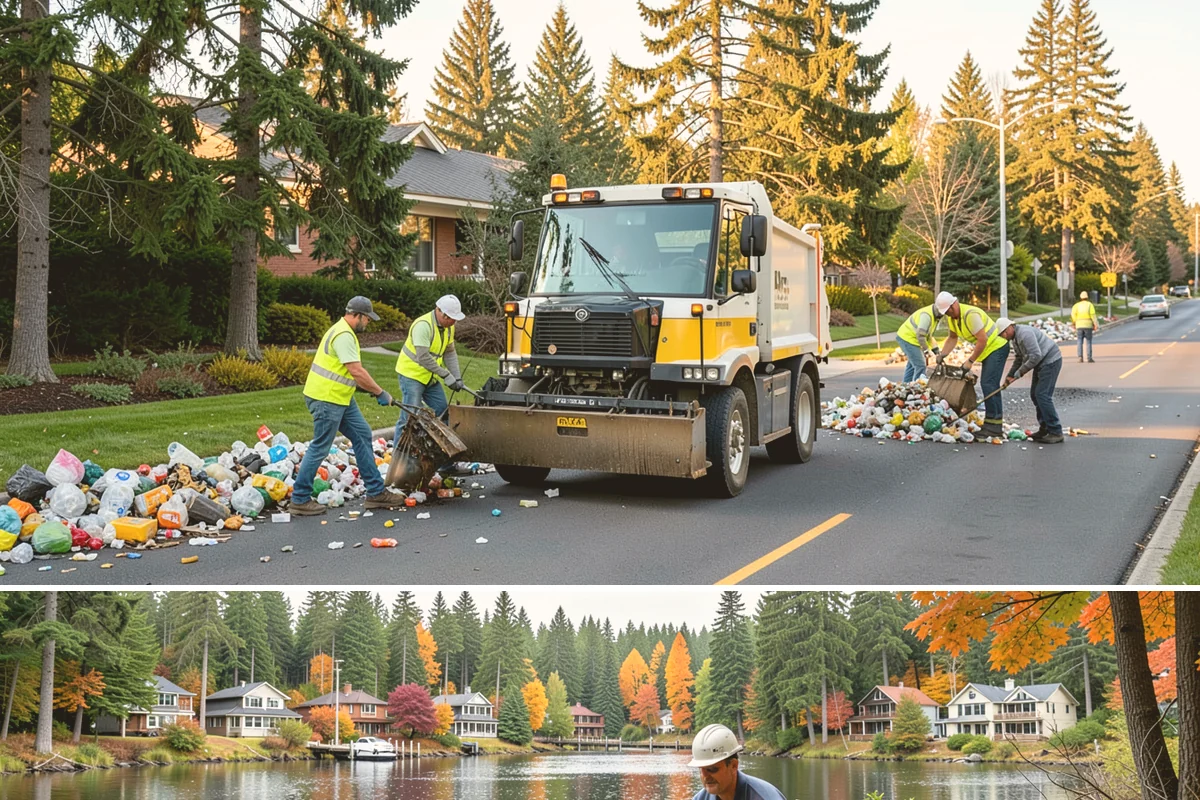 Thermoplastic Marking in La Conner, Skagit County, WA - Thermoplastic bonds best in warm, dry conditions, so application is concentrated in the late spring through early fall window.