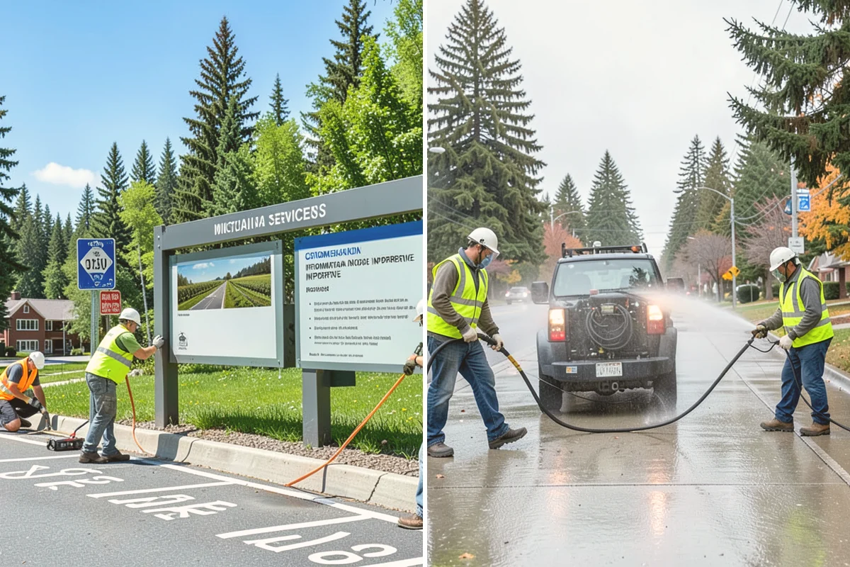 Thermoplastic Marking in Lynnwood, Snohomish County, WA - Clean and prepare the pavement and prime where required