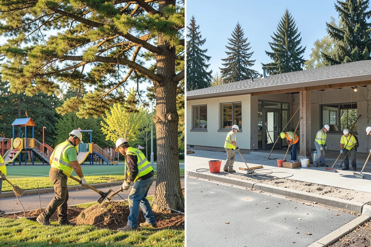 Thermoplastic Marking in Medina, King County, WA - Clean and prepare the pavement and prime where required