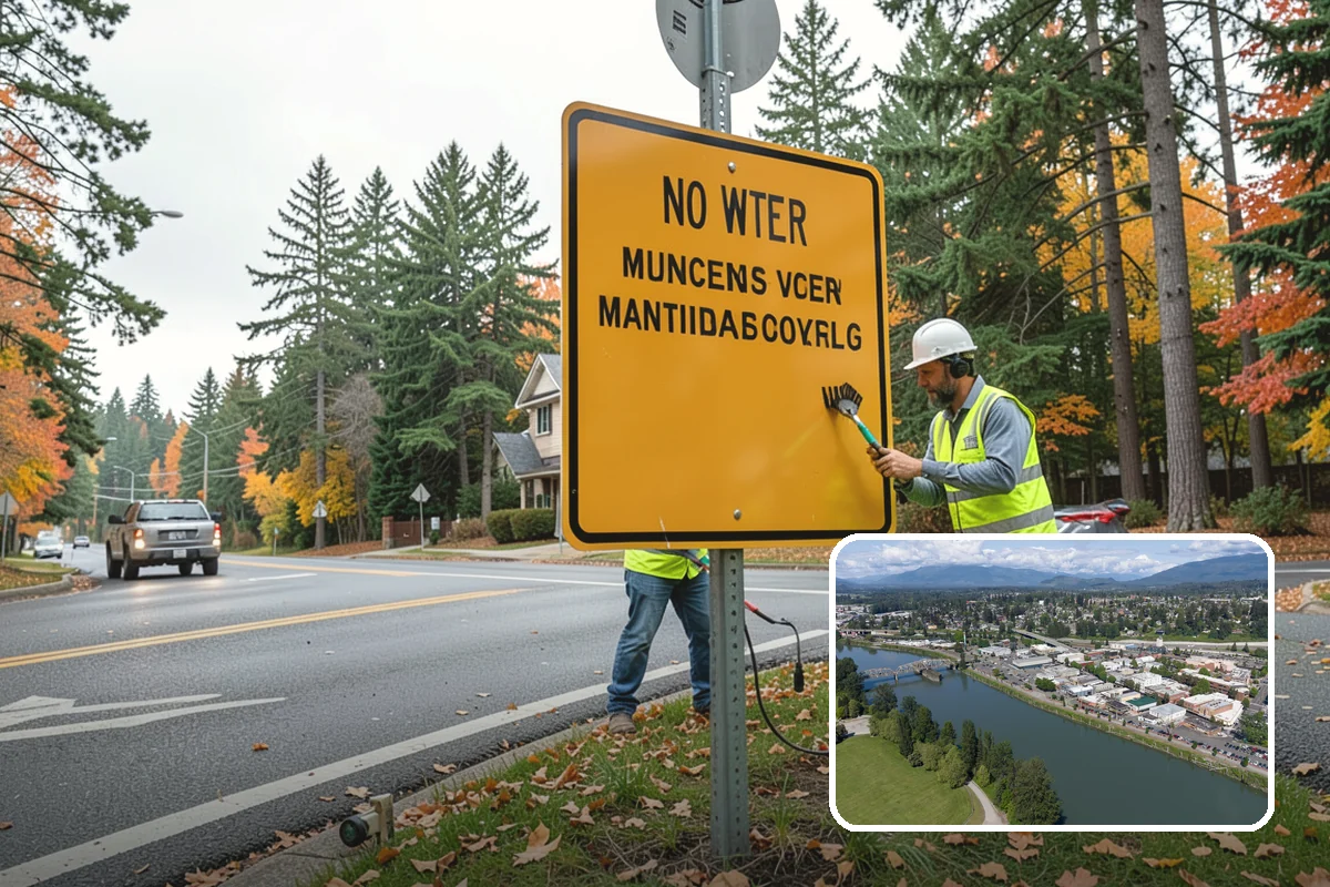 Thermoplastic Marking in Mount Vernon, Skagit County, WA - Lasts significantly longer than painted markings under traffic