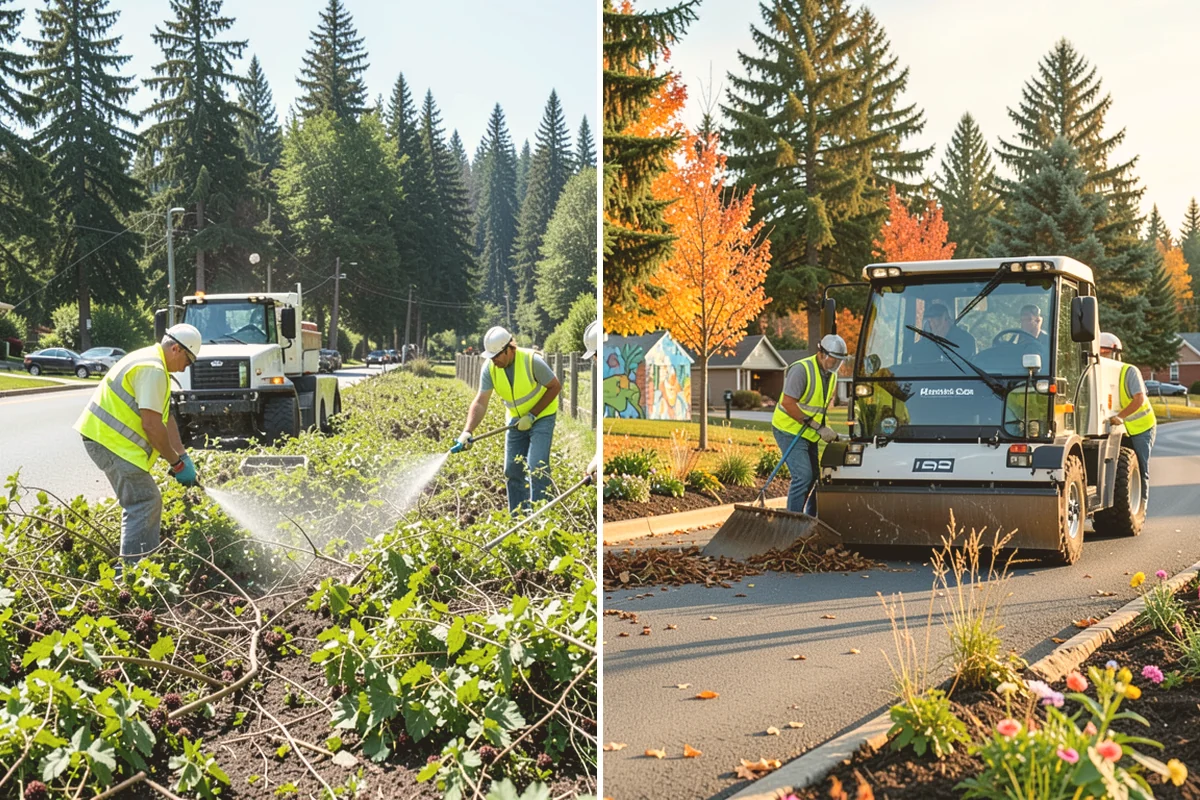 Thermoplastic Marking in Orting, Pierce County, WA - Clean and prepare the pavement and prime where required