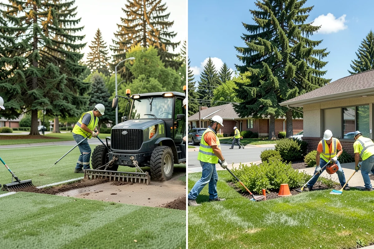 Thermoplastic Marking in Puyallup, Pierce County, WA - Clean and prepare the pavement and prime where required