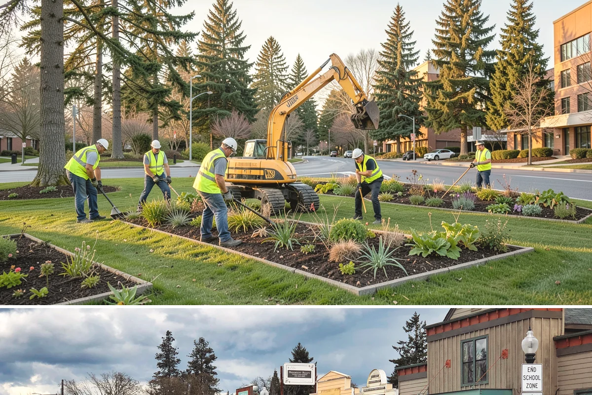 Thermoplastic Marking in Roy, Pierce County, WA - Thermoplastic bonds best in warm, dry conditions, so application is concentrated in the late spring through early fall window.