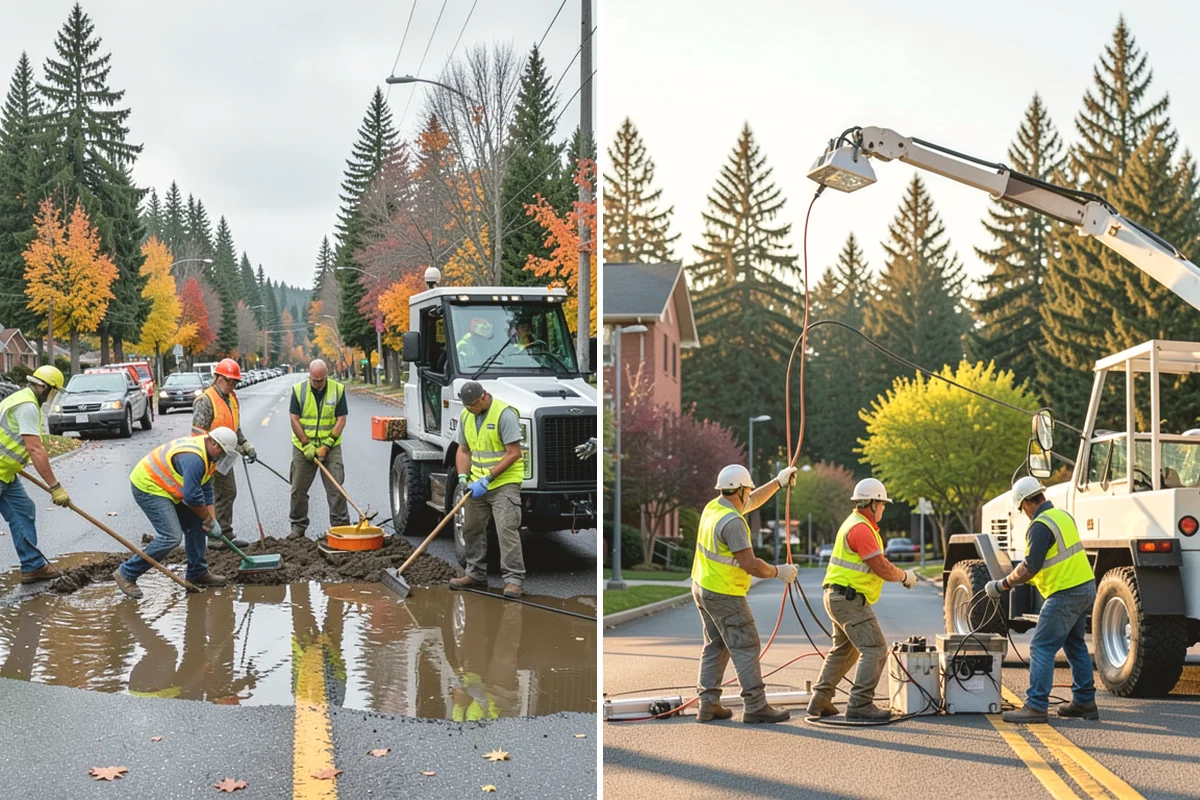 Thermoplastic Marking in Ruston, Pierce County, WA - Clean and prepare the pavement and prime where required