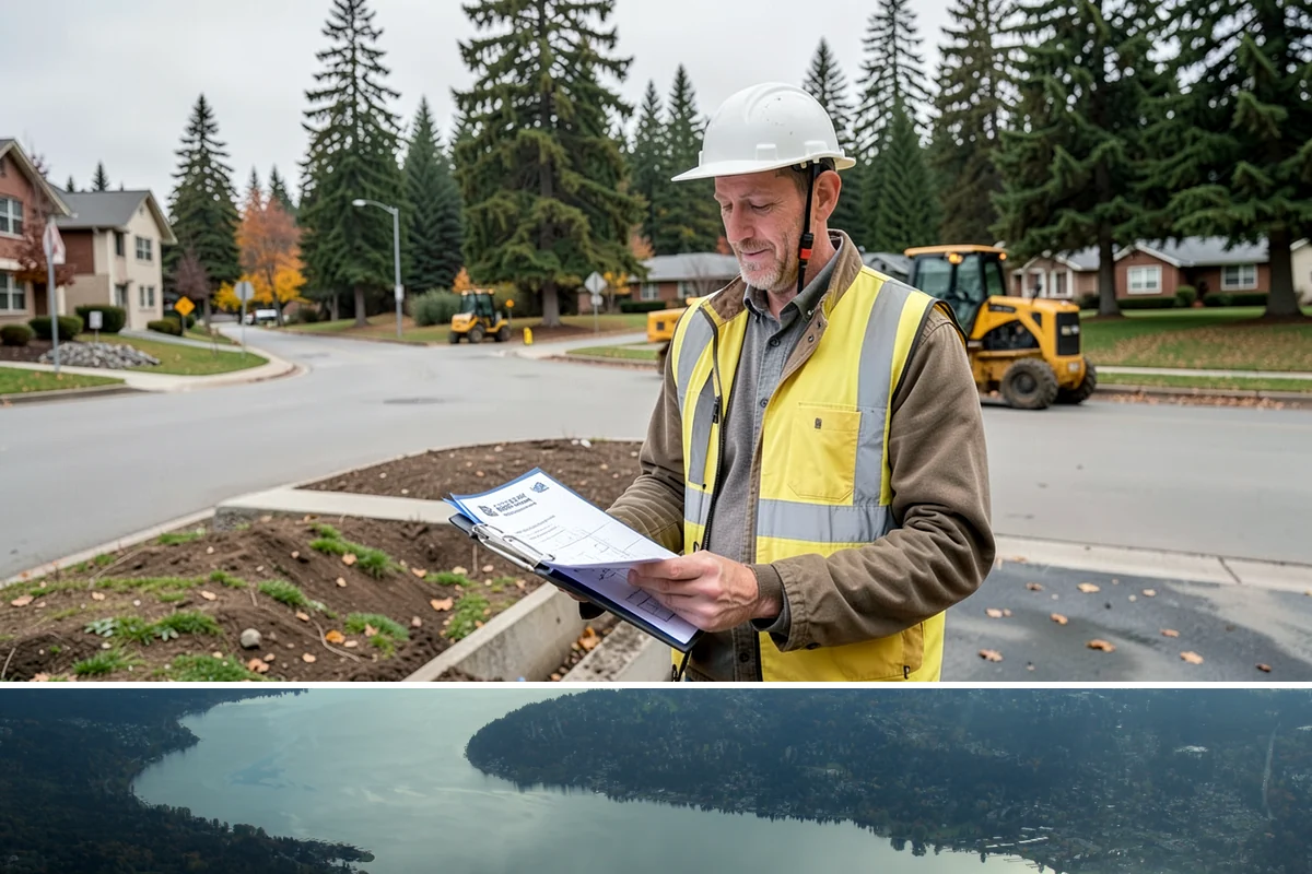 Thermoplastic Marking in Sammamish, King County, WA - Thermoplastic bonds best in warm, dry conditions, so application is concentrated in the late spring through early fall window.