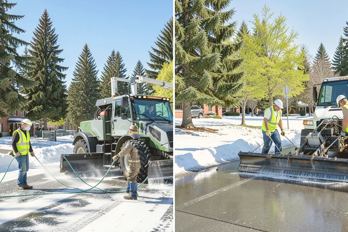 Thermoplastic Marking in Stanwood, Snohomish County, WA - Clean and prepare the pavement and prime where required