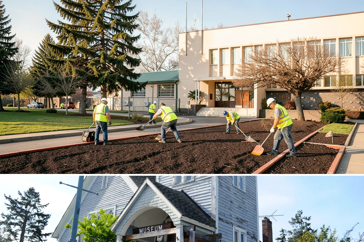 Thermoplastic Marking in Steilacoom, Pierce County, WA - Thermoplastic bonds best in warm, dry conditions, so application is concentrated in the late spring through early fall window.