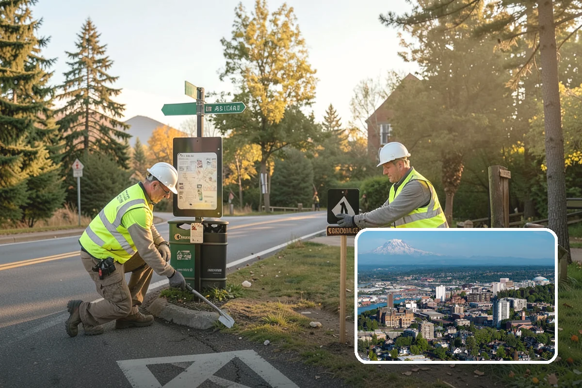 Thermoplastic Marking in Tacoma, Pierce County, WA - Lasts significantly longer than painted markings under traffic