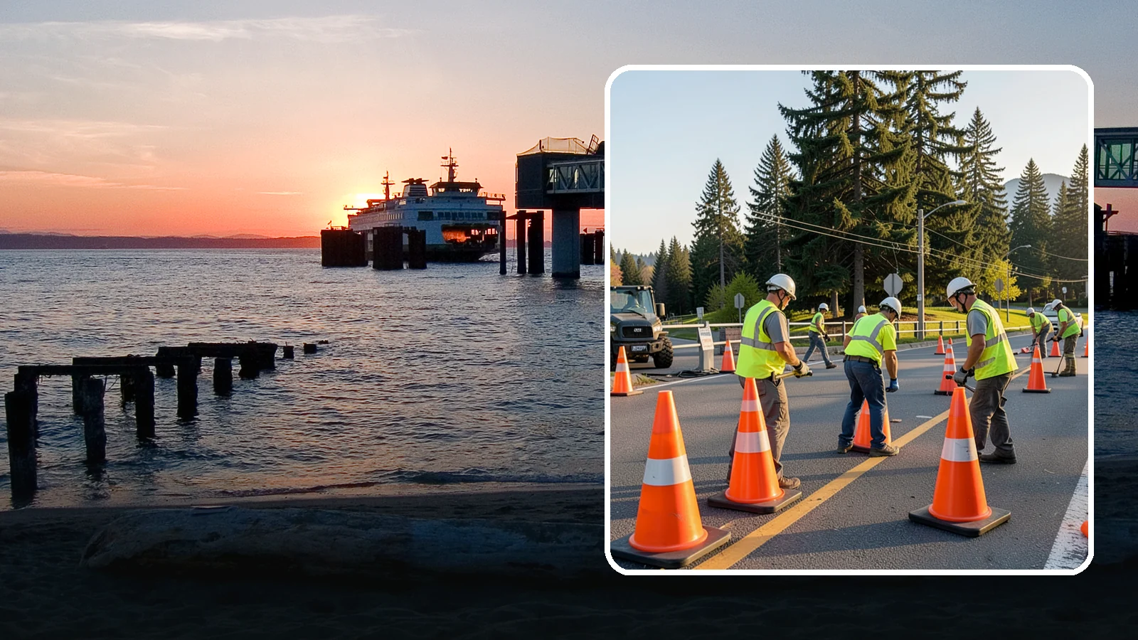 Traffic Cone Deployment in Edmonds, Snohomish County, WA - Traffic cone and channelizer deployment establishes quick, compliant delineation for short-duration work.