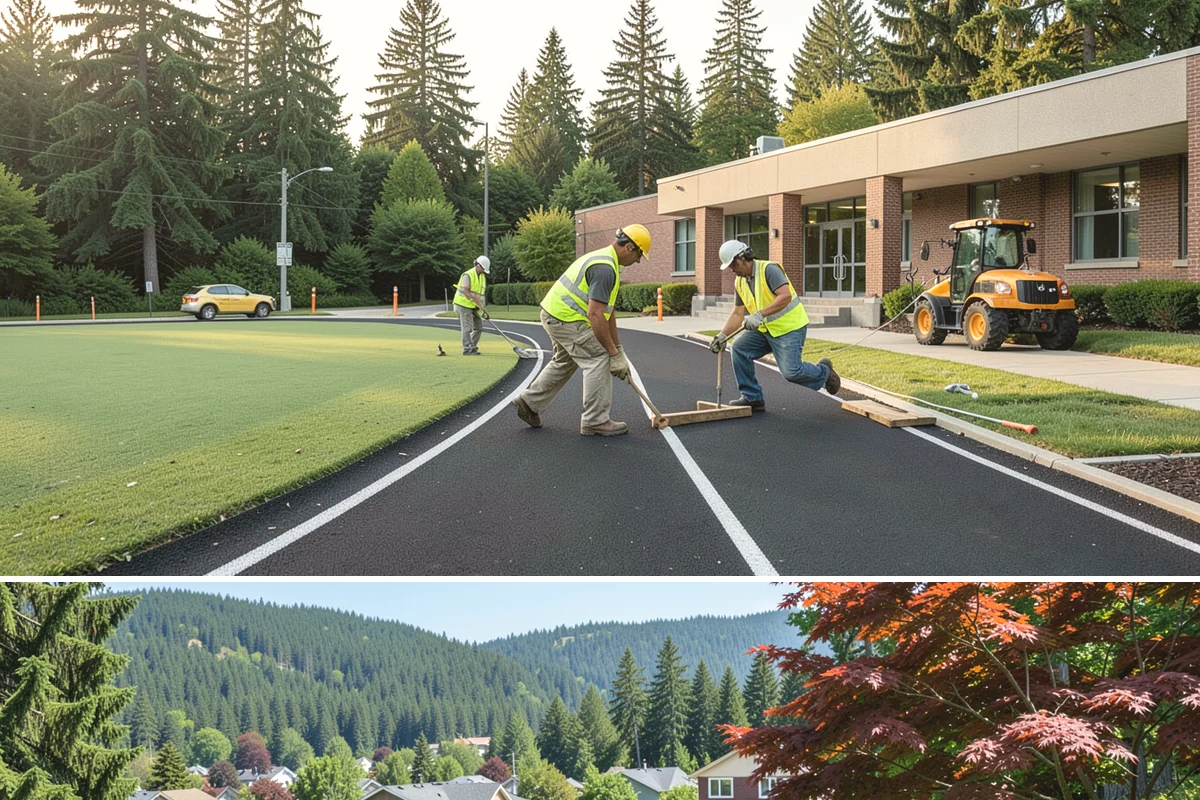 Traffic Cone Deployment in Index, Snohomish County, WA - Cone-based control is used year-round, with reflective collars emphasized through the dark, wet months.