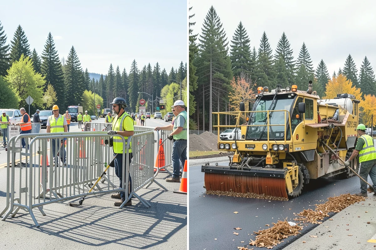 Traffic Cone Deployment in Lake Stevens, Snohomish County, WA - Determine taper, spacing, and device count