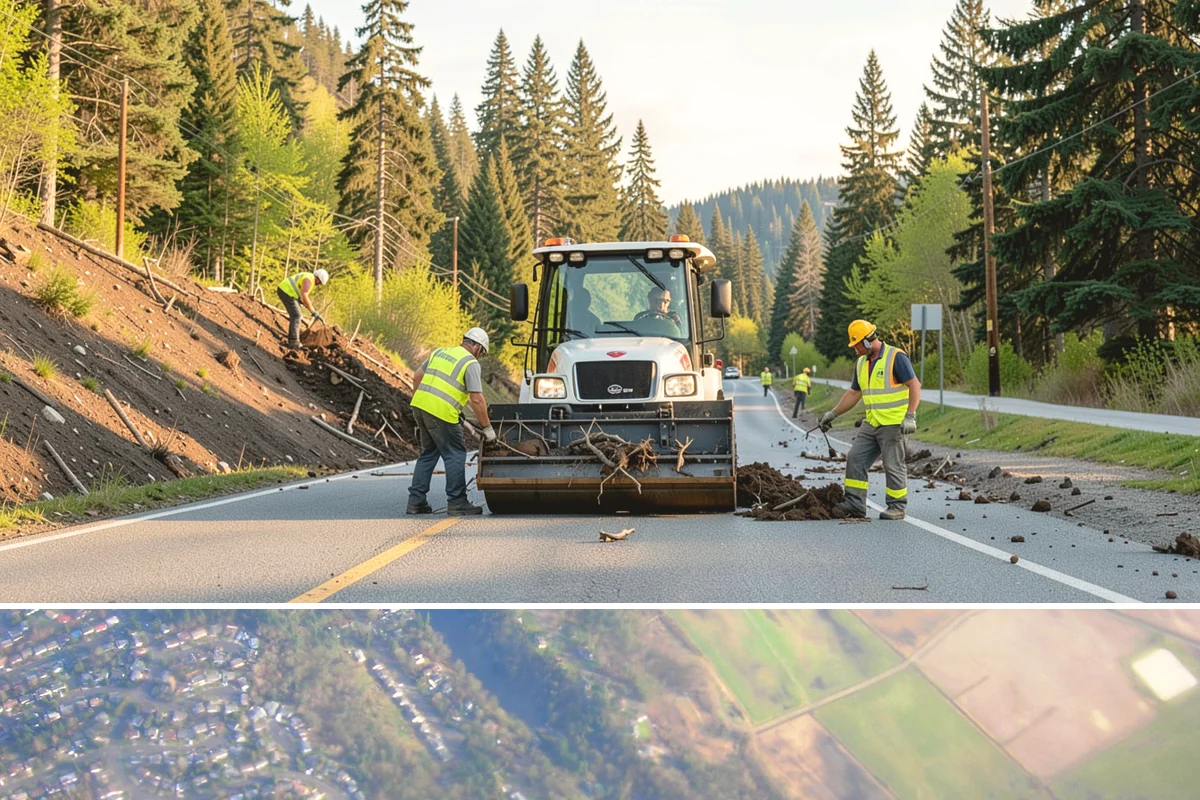 Traffic Sign Maintenance in Algona, King County, WA - Inspection programs often run in fall to ensure reflectivity ahead of the dark, wet winter driving season.