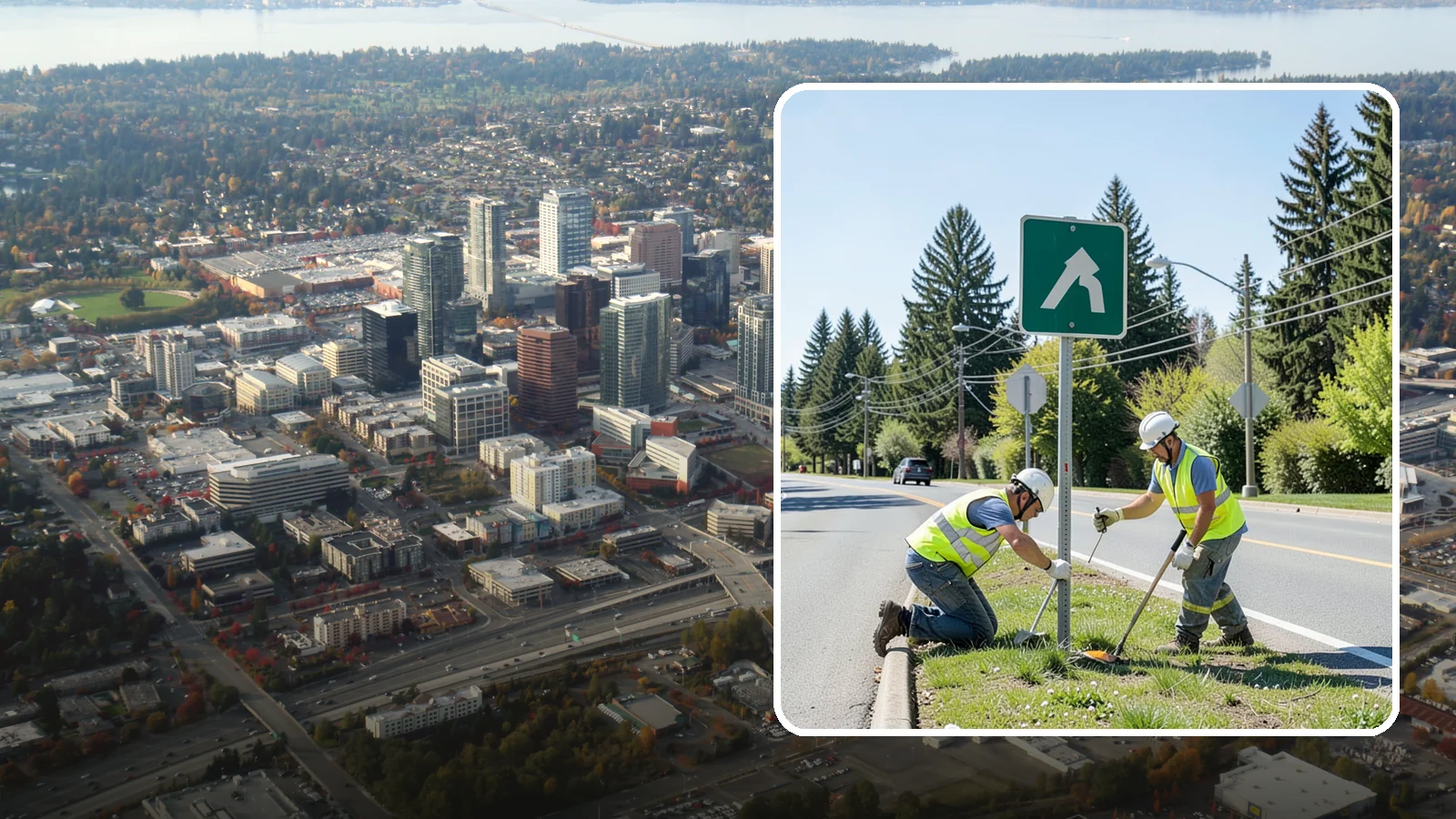 Traffic Sign Maintenance in Bellevue, King County, WA - Traffic sign maintenance keeps regulatory and warning signs legible, reflective, and compliant.