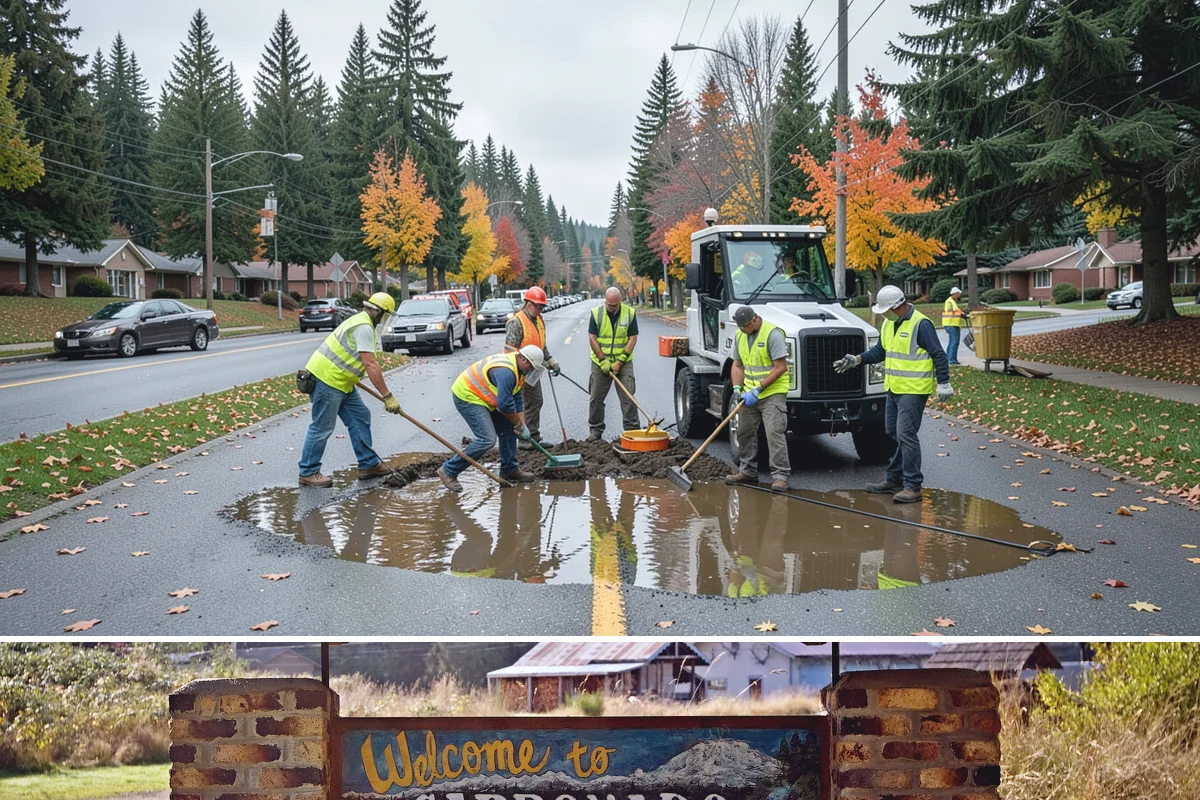Traffic Sign Maintenance in Carbonado, Pierce County, WA - Inspection programs often run in fall to ensure reflectivity ahead of the dark, wet winter driving season.