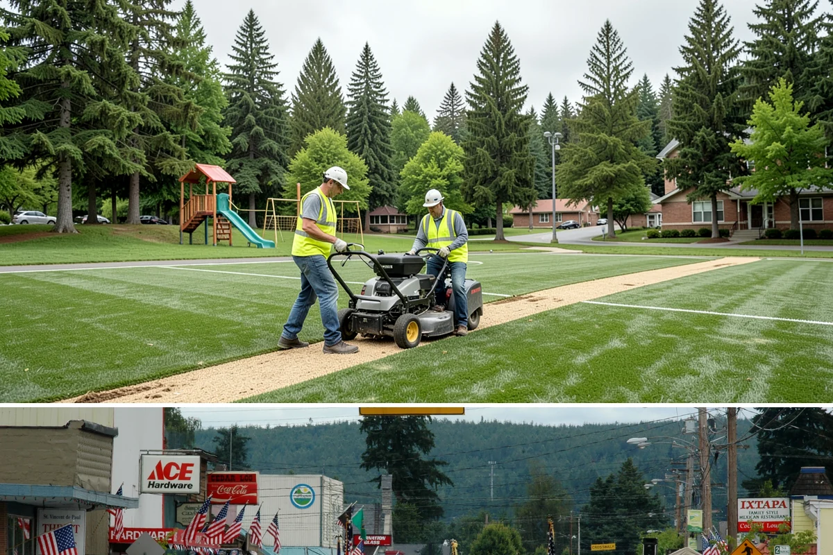 Traffic Sign Maintenance in Carnation, King County, WA - Inspection programs often run in fall to ensure reflectivity ahead of the dark, wet winter driving season.