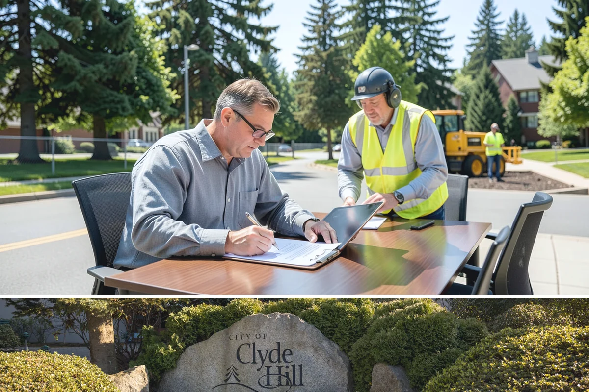 Traffic Sign Maintenance in Clyde Hill, King County, WA - Inspection programs often run in fall to ensure reflectivity ahead of the dark, wet winter driving season.
