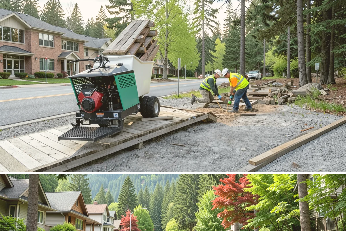 Traffic Sign Maintenance in Darrington, Snohomish County, WA - Inspection programs often run in fall to ensure reflectivity ahead of the dark, wet winter driving season.