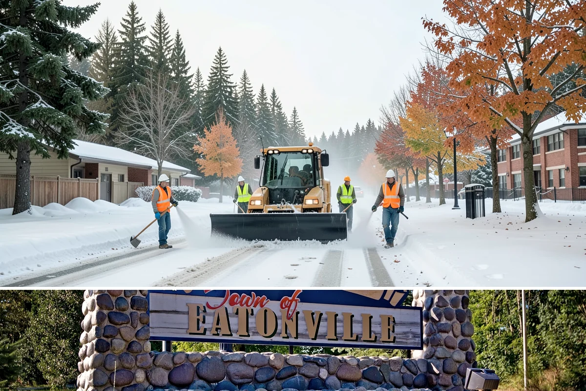 Traffic Sign Maintenance in Eatonville, Pierce County, WA - Inspection programs often run in fall to ensure reflectivity ahead of the dark, wet winter driving season.