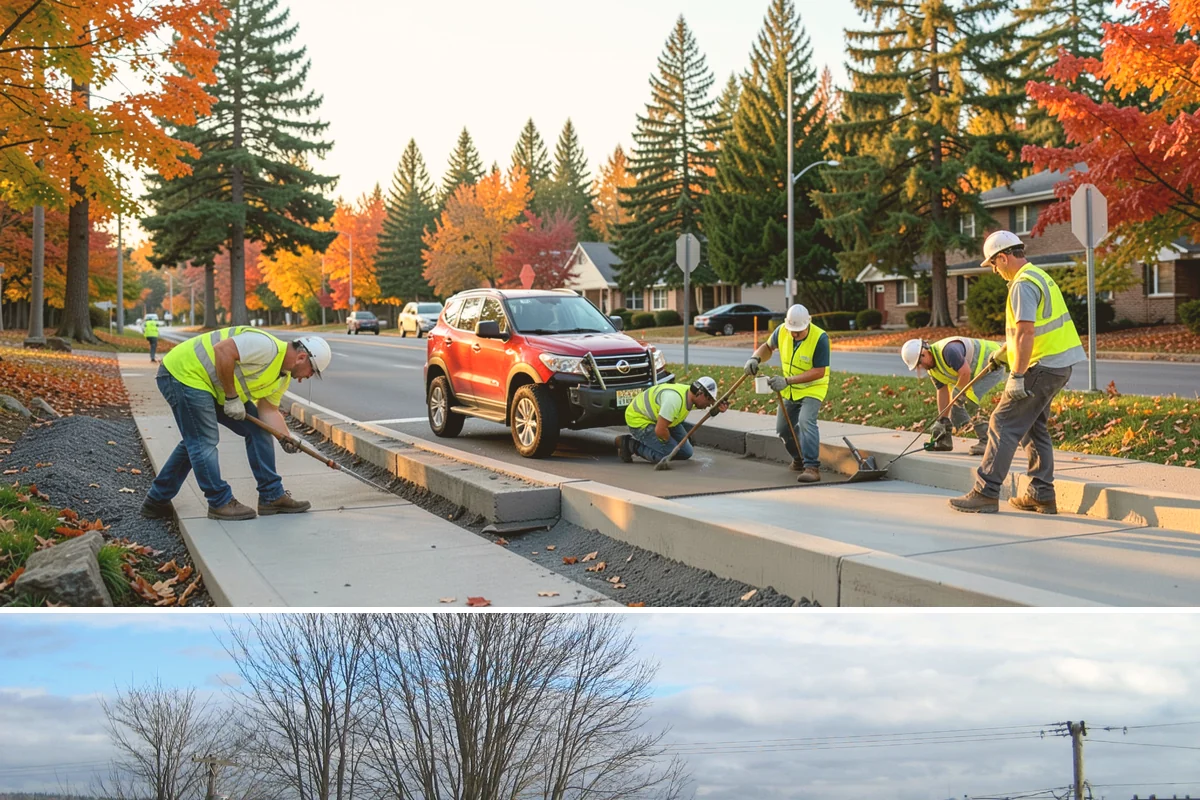 Traffic Sign Maintenance in Langley, Island County, WA - Inspection programs often run in fall to ensure reflectivity ahead of the dark, wet winter driving season.