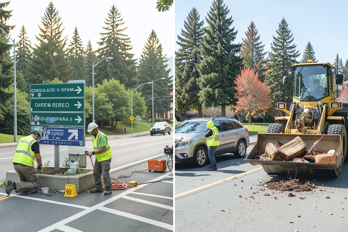 Traffic Sign Maintenance in Marysville, Snohomish County, WA - Inspect signs for damage, fading, and reflectivity