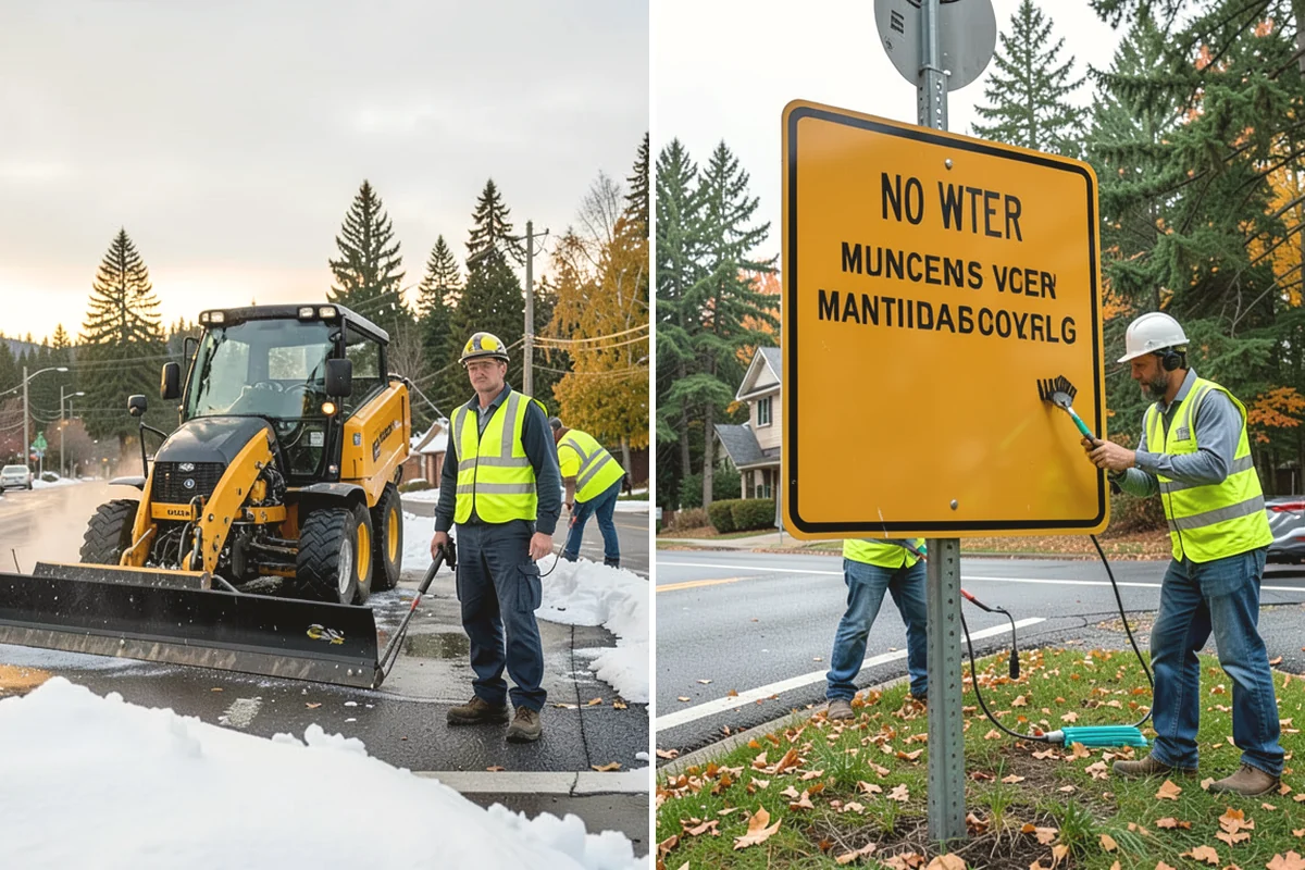 Traffic Sign Maintenance in Mercer Island, King County, WA - Inspect signs for damage, fading, and reflectivity