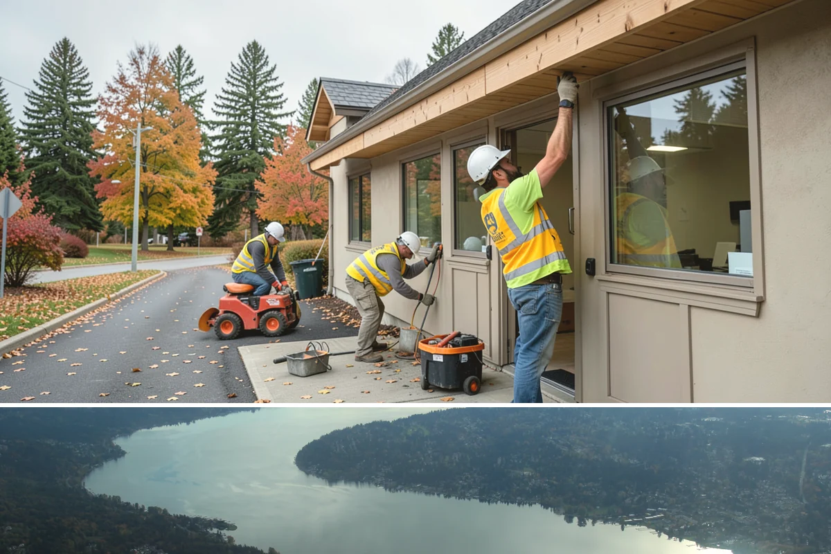 Traffic Sign Maintenance in Sammamish, King County, WA - Inspection programs often run in fall to ensure reflectivity ahead of the dark, wet winter driving season.