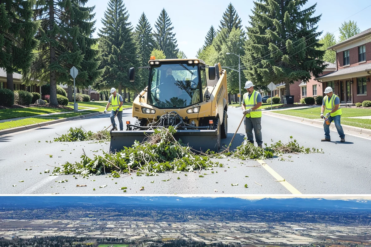 Traffic Sign Maintenance in SeaTac, King County, WA - Inspection programs often run in fall to ensure reflectivity ahead of the dark, wet winter driving season.