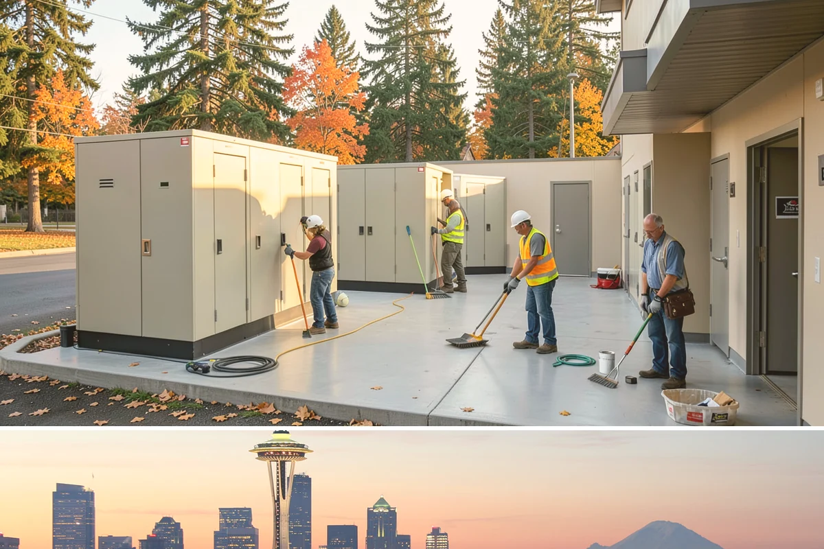 Traffic Sign Maintenance in Seattle, King County, WA - Inspection programs often run in fall to ensure reflectivity ahead of the dark, wet winter driving season.