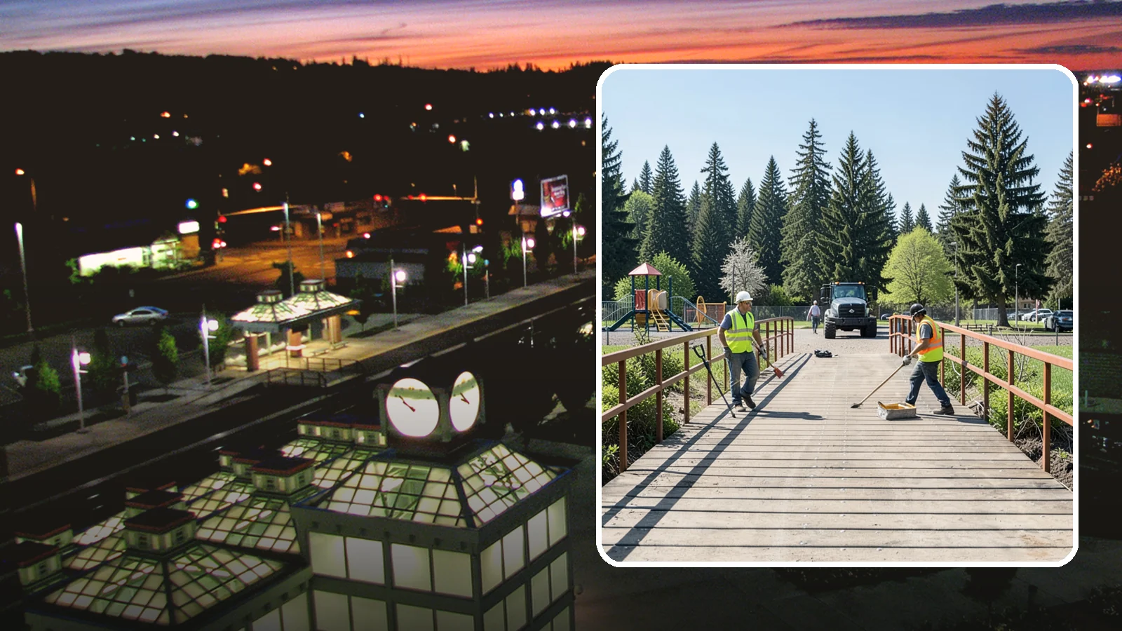 Trail Bridge Repairs in Auburn, King County, WA - We repair pedestrian trail bridges and footbridges to restore safe decking, railings, and structural members.