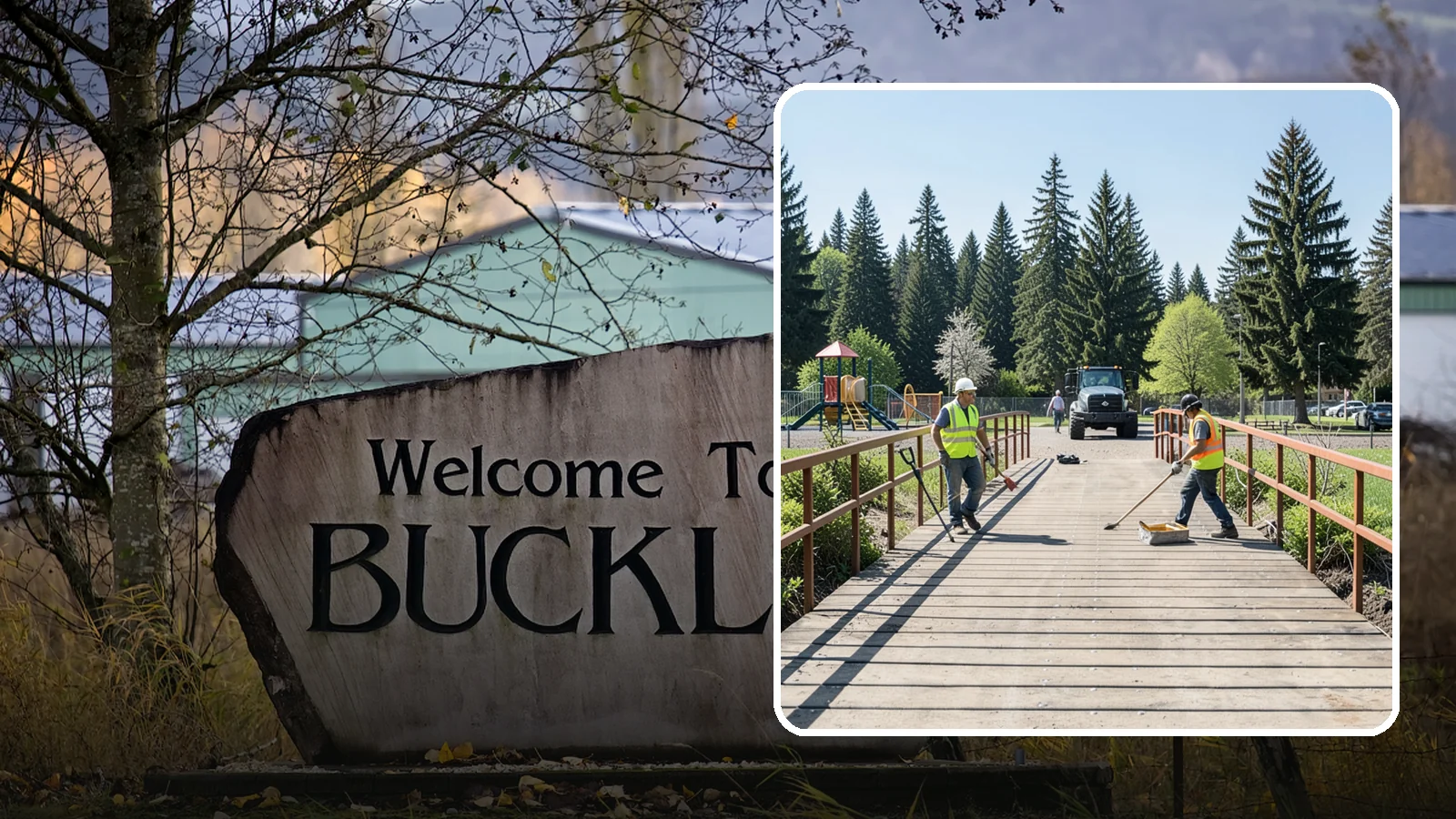 Trail Bridge Repairs in Buckley, Pierce County, WA - We repair pedestrian trail bridges and footbridges to restore safe decking, railings, and structural members.