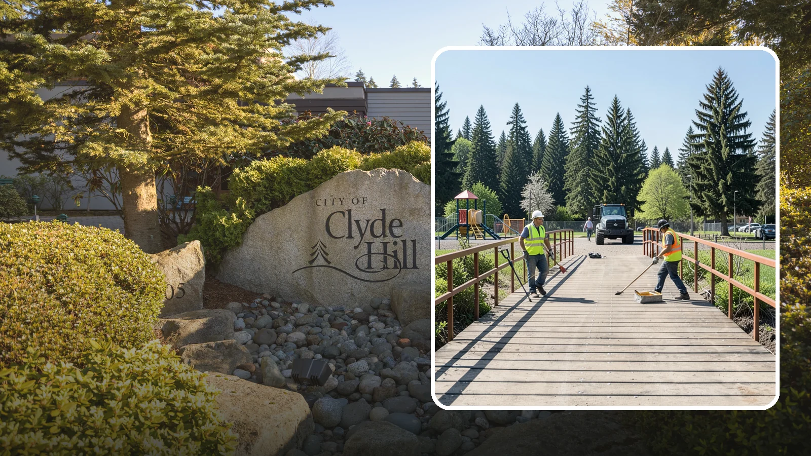 Trail Bridge Repairs in Clyde Hill, King County, WA - We repair pedestrian trail bridges and footbridges to restore safe decking, railings, and structural members.