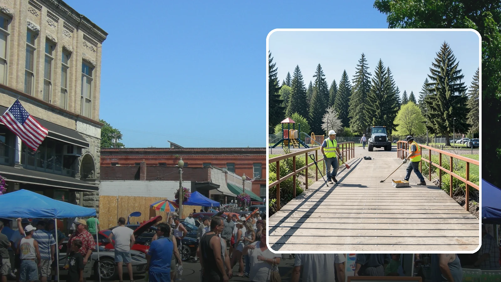 Trail Bridge Repairs in Snohomish, Snohomish County, WA - We repair pedestrian trail bridges and footbridges to restore safe decking, railings, and structural members.