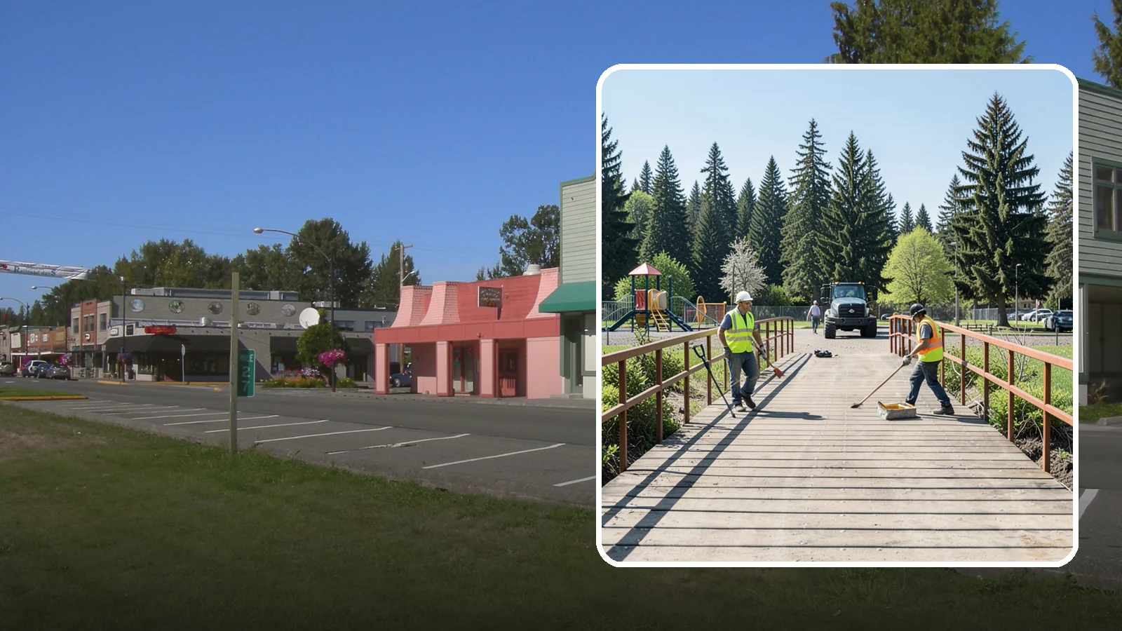 Trail Bridge Repairs in Snoqualmie, King County, WA - We repair pedestrian trail bridges and footbridges to restore safe decking, railings, and structural members.