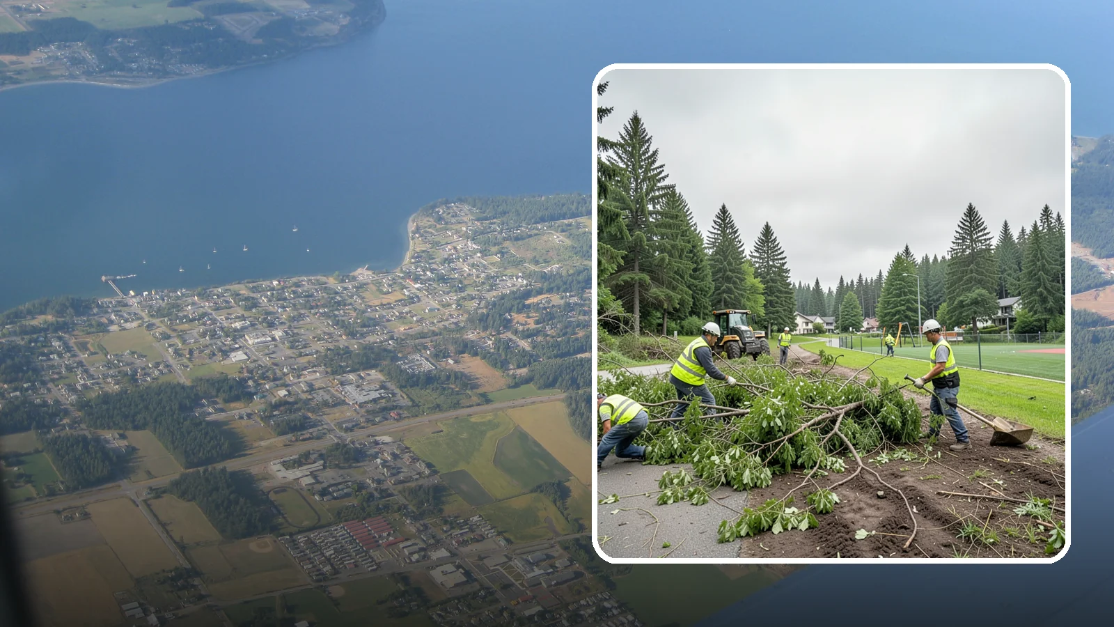 Trail Clearing in Coupeville, Island County, WA - Clearing of encroaching brush, limbs, and deadfall from public trails to restore the designed tread width and overhead clearance.