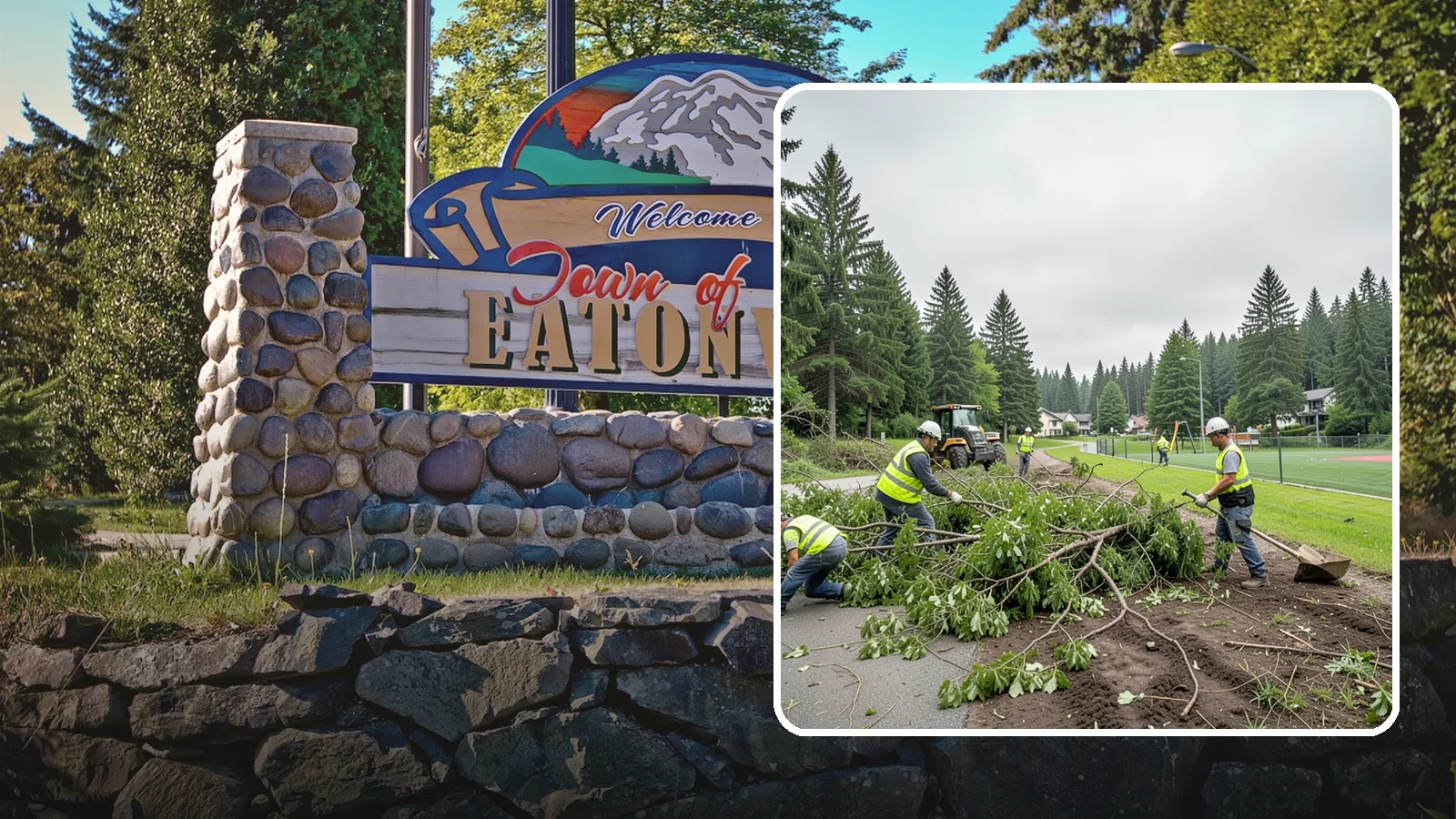 Trail Clearing in Eatonville, Pierce County, WA - Clearing of encroaching brush, limbs, and deadfall from public trails to restore the designed tread width and overhead clearance.