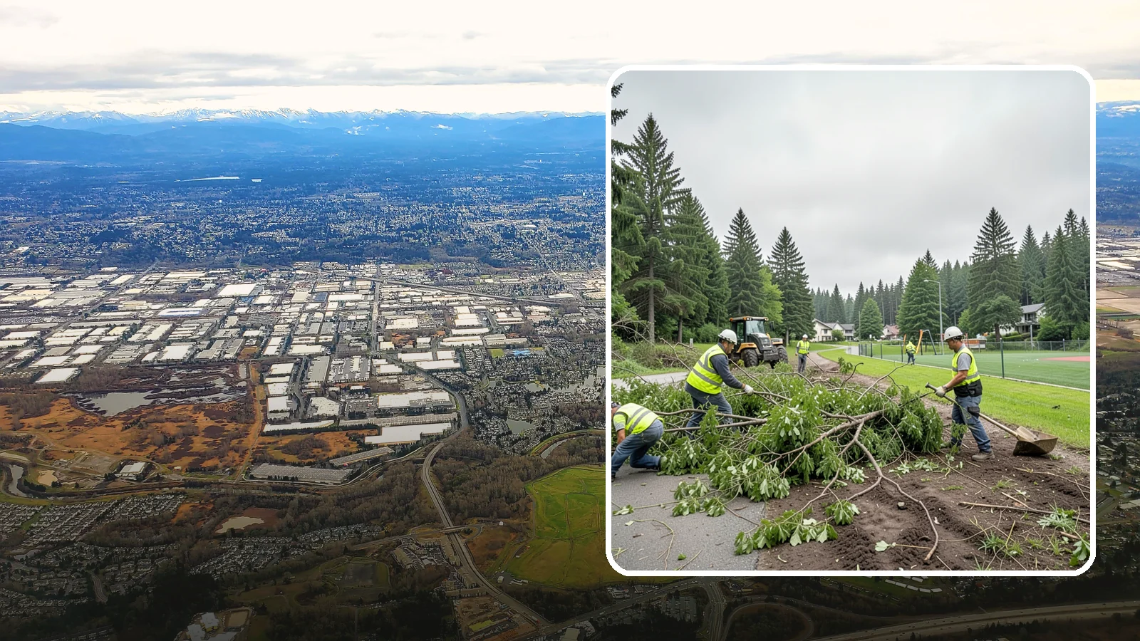 Trail Clearing in Kent, King County, WA - Clearing of encroaching brush, limbs, and deadfall from public trails to restore the designed tread width and overhead clearance.
