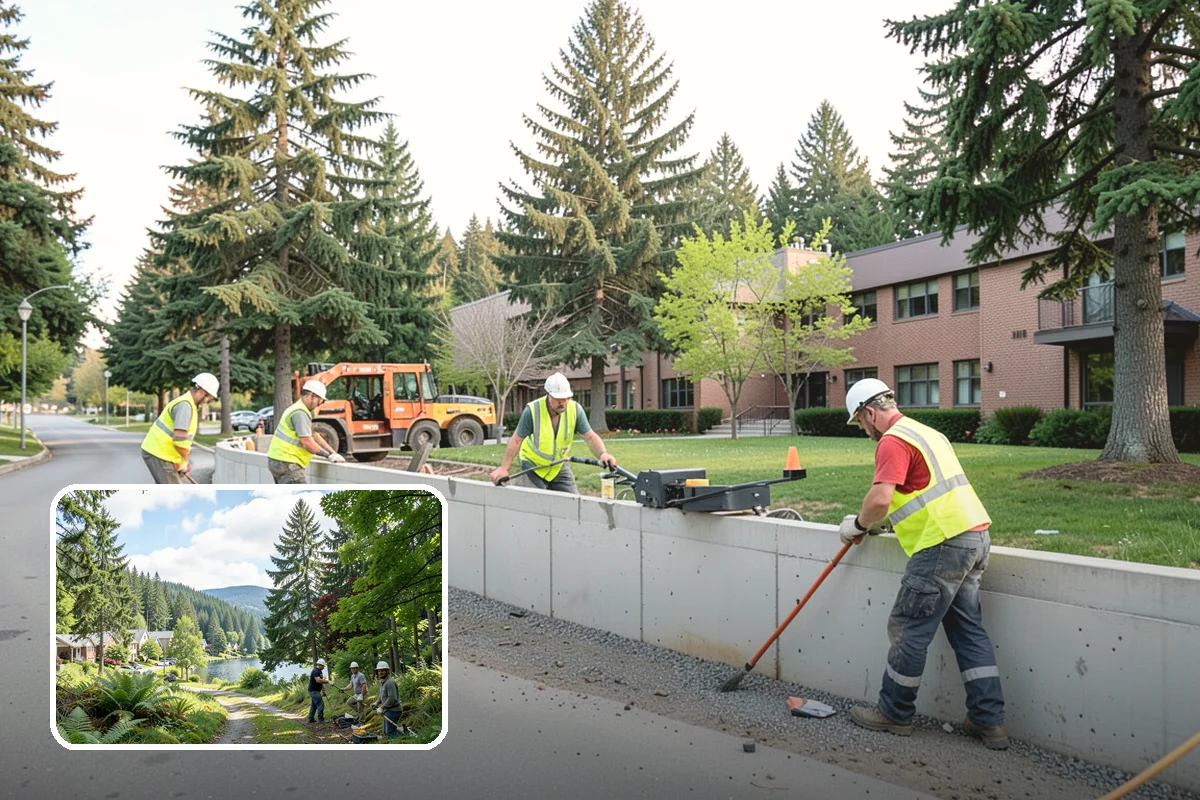 Trail Clearing in Lake Forest Park, King County, WA - Restores safe tread width and overhead clearance