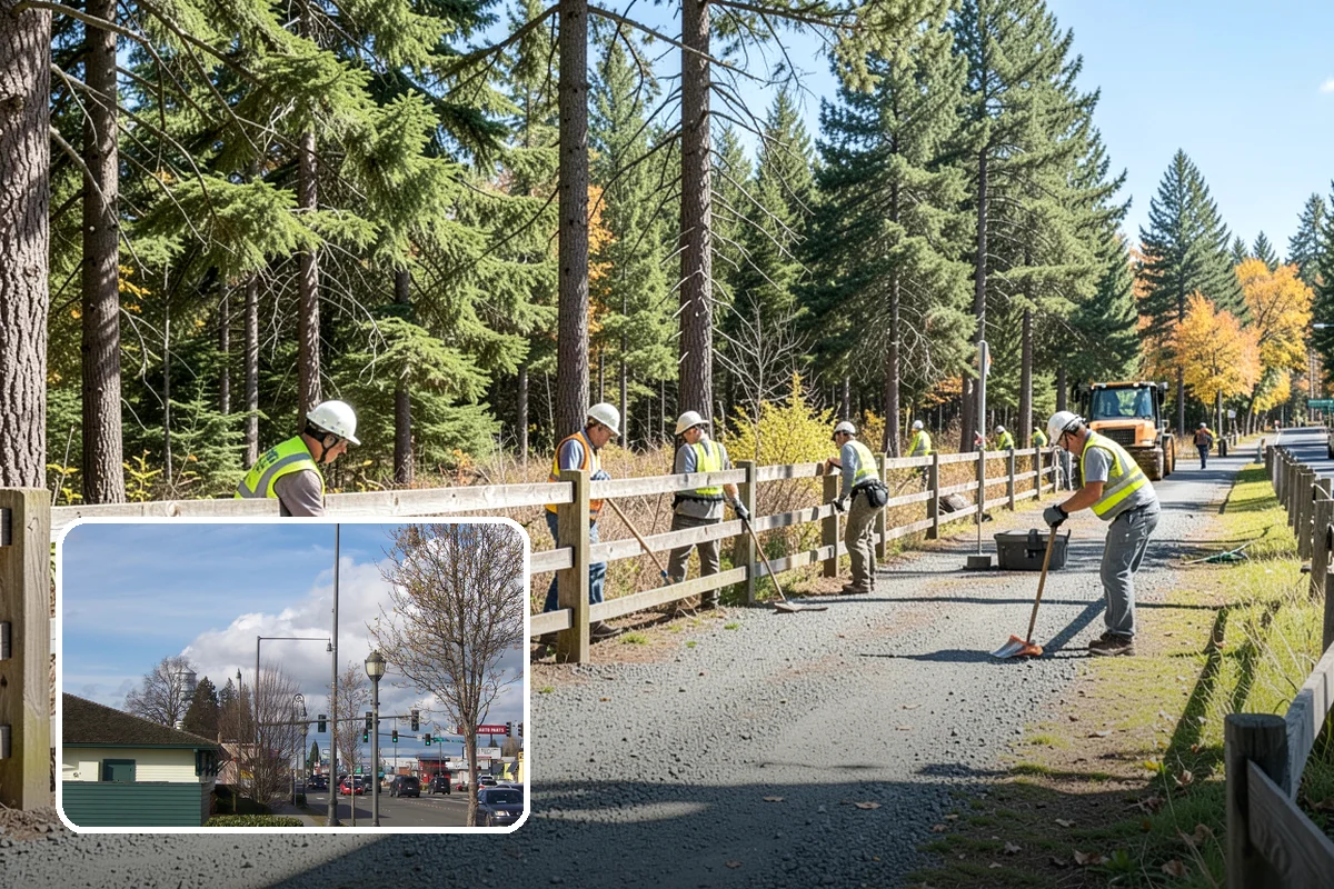 Trail Clearing in Marysville, Snohomish County, WA - Restores safe tread width and overhead clearance