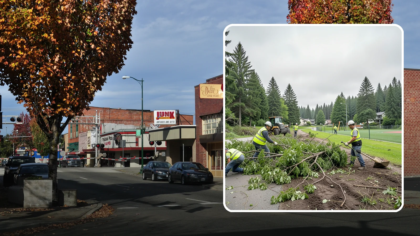 Trail Clearing in Puyallup, Pierce County, WA - Clearing of encroaching brush, limbs, and deadfall from public trails to restore the designed tread width and overhead clearance.
